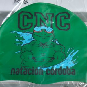Gorro de natación CNC color verde 2026
